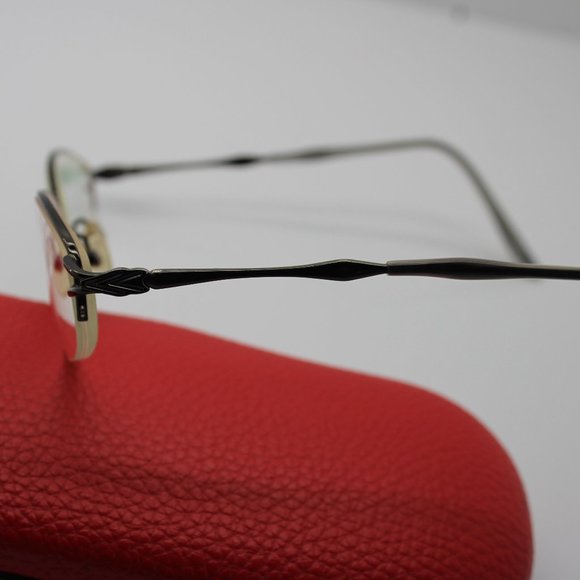 Saks Fifth Avenue S5A 171 Gunmetal P99 Semi Rim Metal Eyeglasses Frame 52-18-135 - Picture 3 of 11